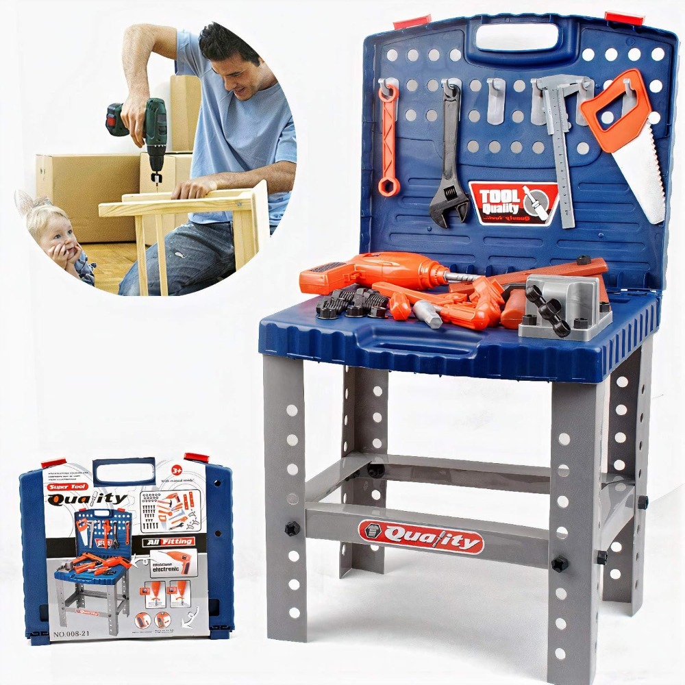 Tools Workshop For Kids - Детский игрушечный инструмент, верстак с реалистичными