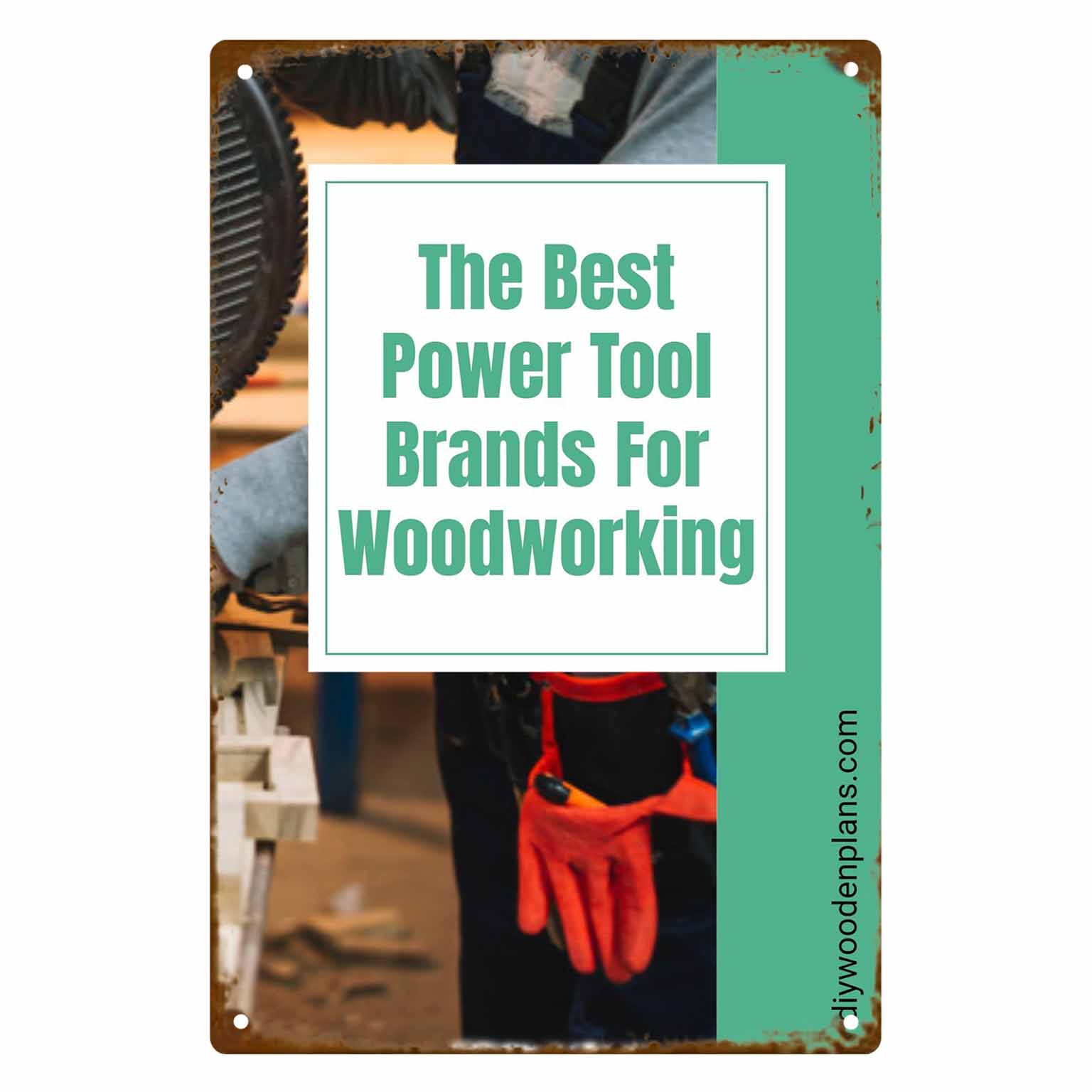 Best Tools For Workshop - 2D FLAT 1pc Настенная табличка с