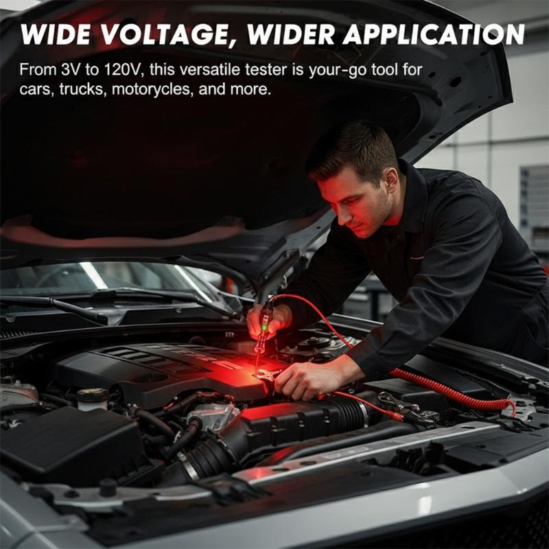 Workshop Use Tools - Цифровой тестер напряжения 3В/120В с длинным