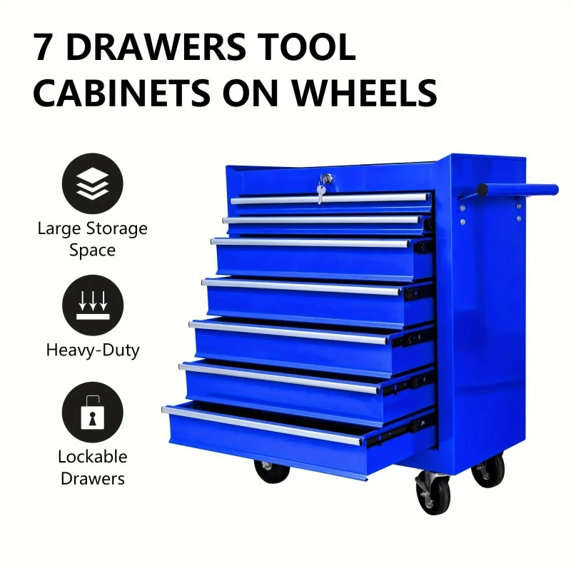 Tools Trolley For Workshop - Синяя многофункциональная тележка для инструментов с