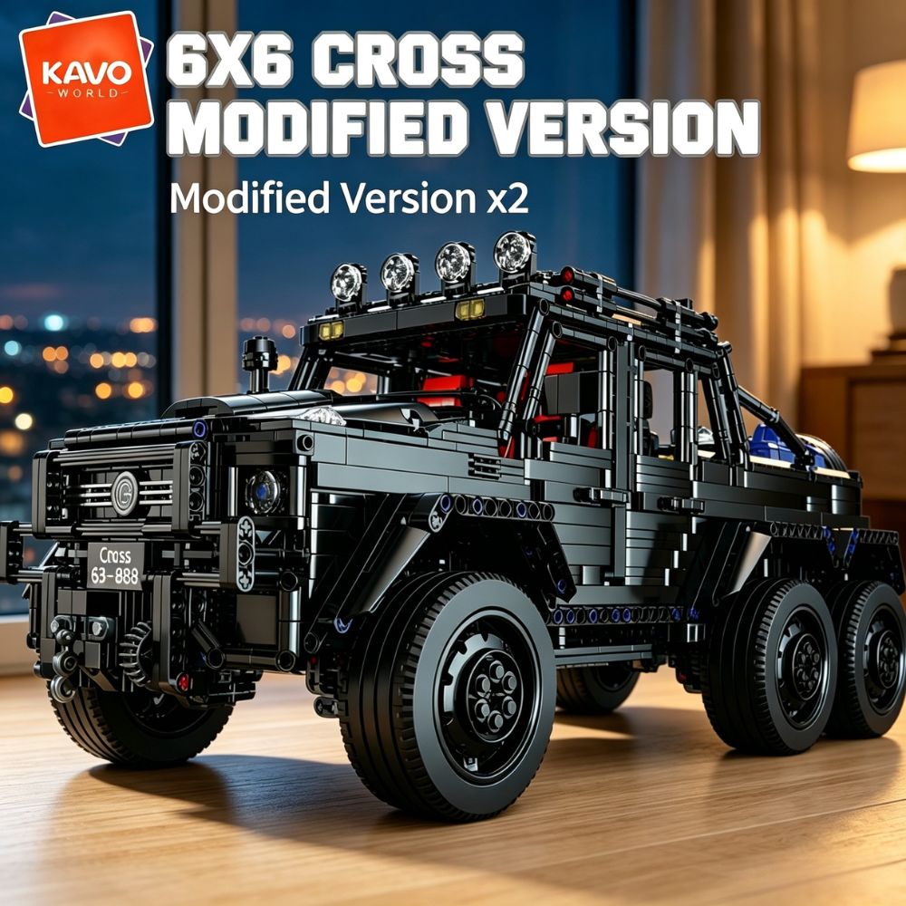 Tools Workshop For Kids - Конструктор KAVOWORLD 6x6: Мощный внедорожный грузовик,