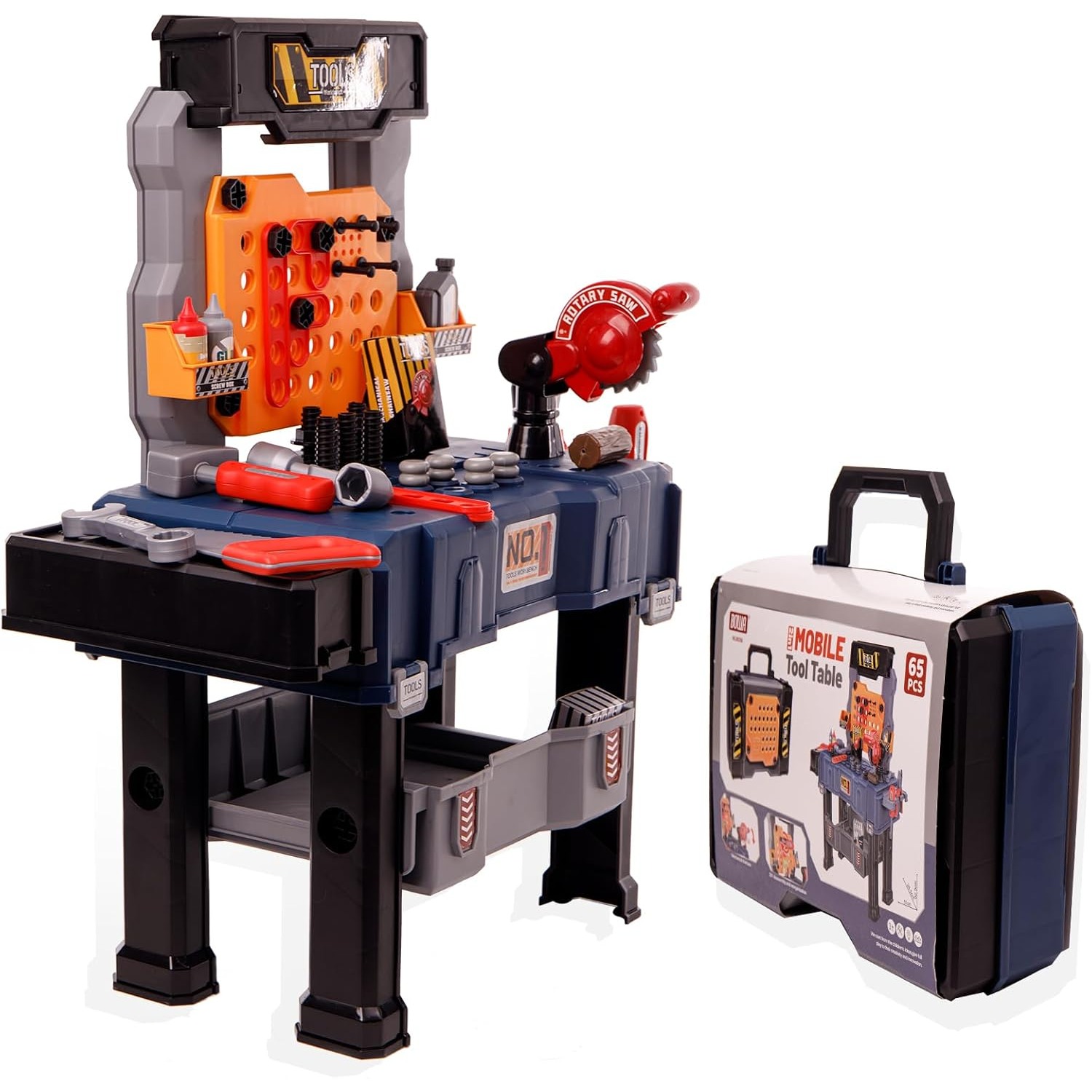 65 шт., детский набор инструме – обзор и цена Tools Workshop For Kids