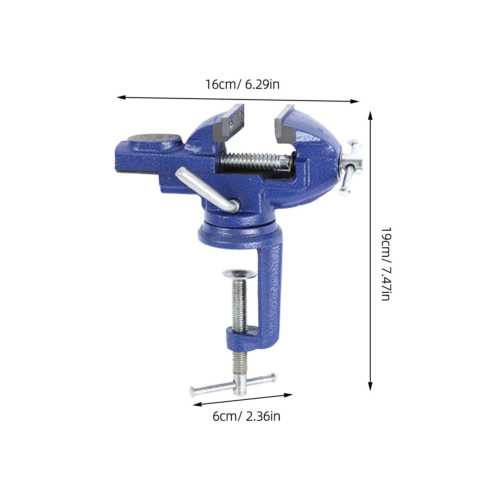 60-мм мини-верстата с вращающе – обзор и цена Bench Vise Swivel