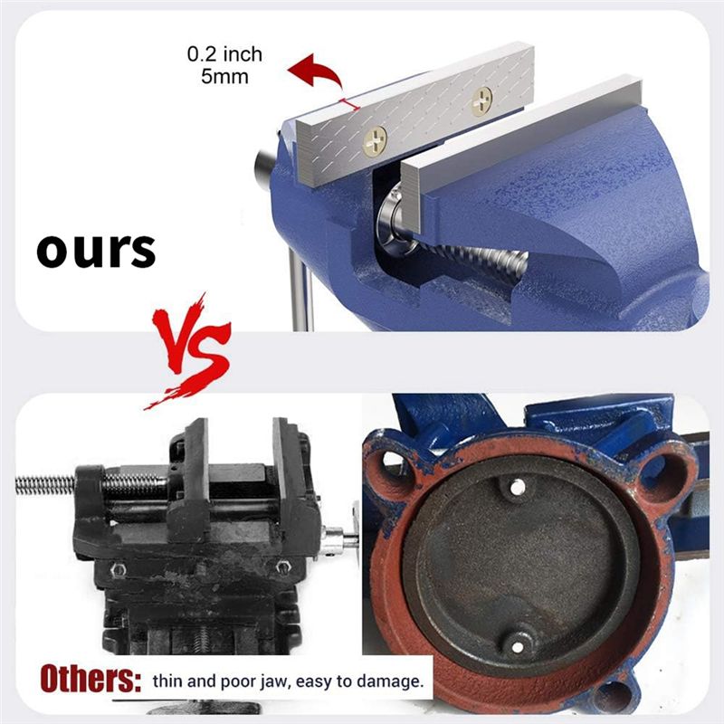 Зажимные тиски KYCOR-Bench Cla – обзор и цена Bench Vise Swivel