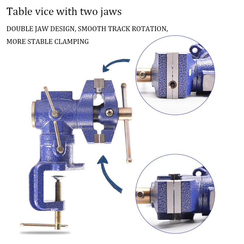 Настольные тиски с двойными гу – обзор и цена Bench Vise Swivel