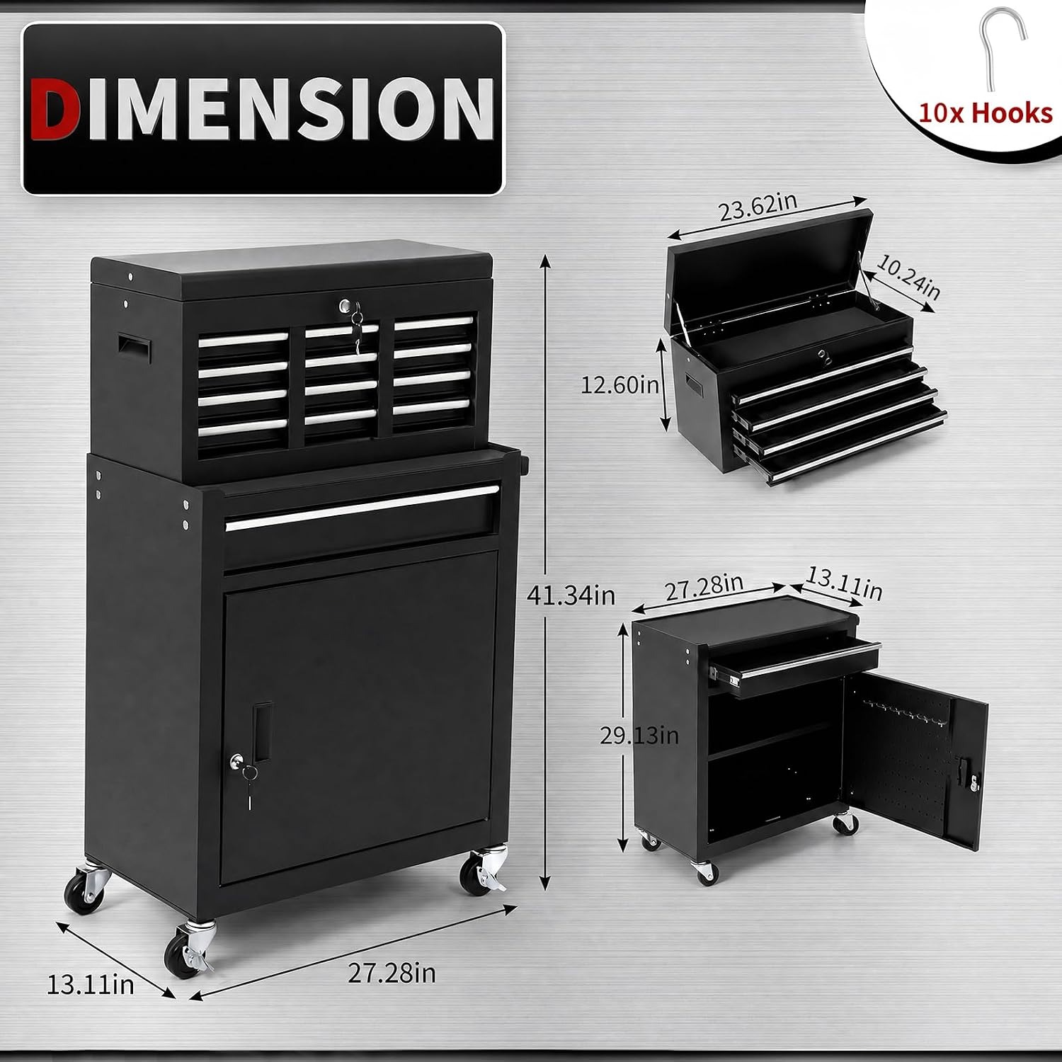 Мобильный стальной инструмента – обзор и цена Tools Trolley For Workshop
