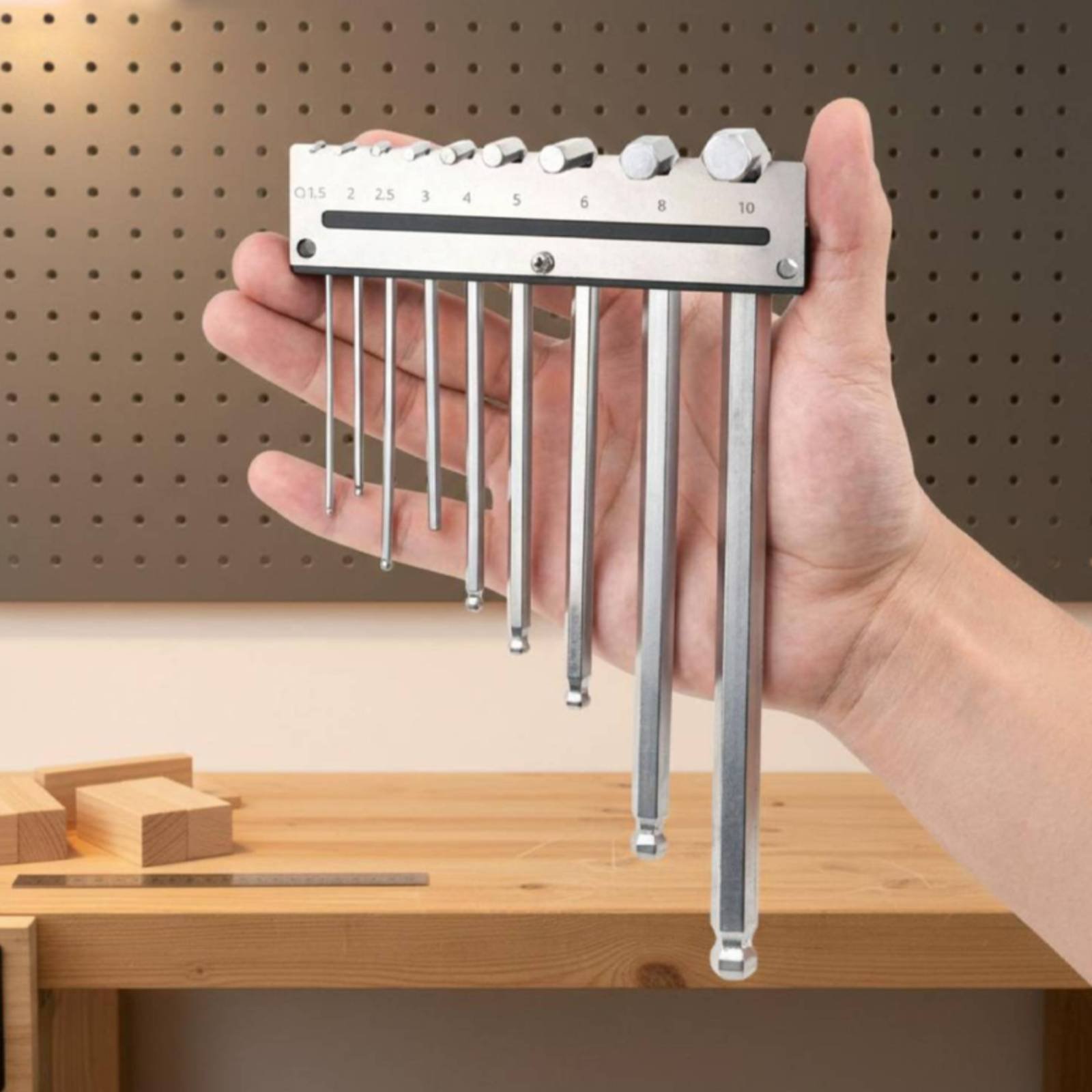 Настенный держатель для шестиг – обзор и цена Tools For Metal Workshop